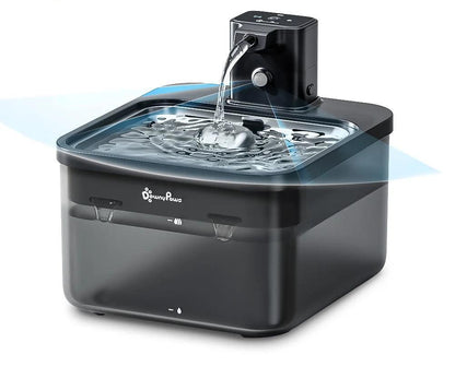 Automatic Wireless Pet Water Fountain: Durable Stainless Steel Design with Battery & Sensor