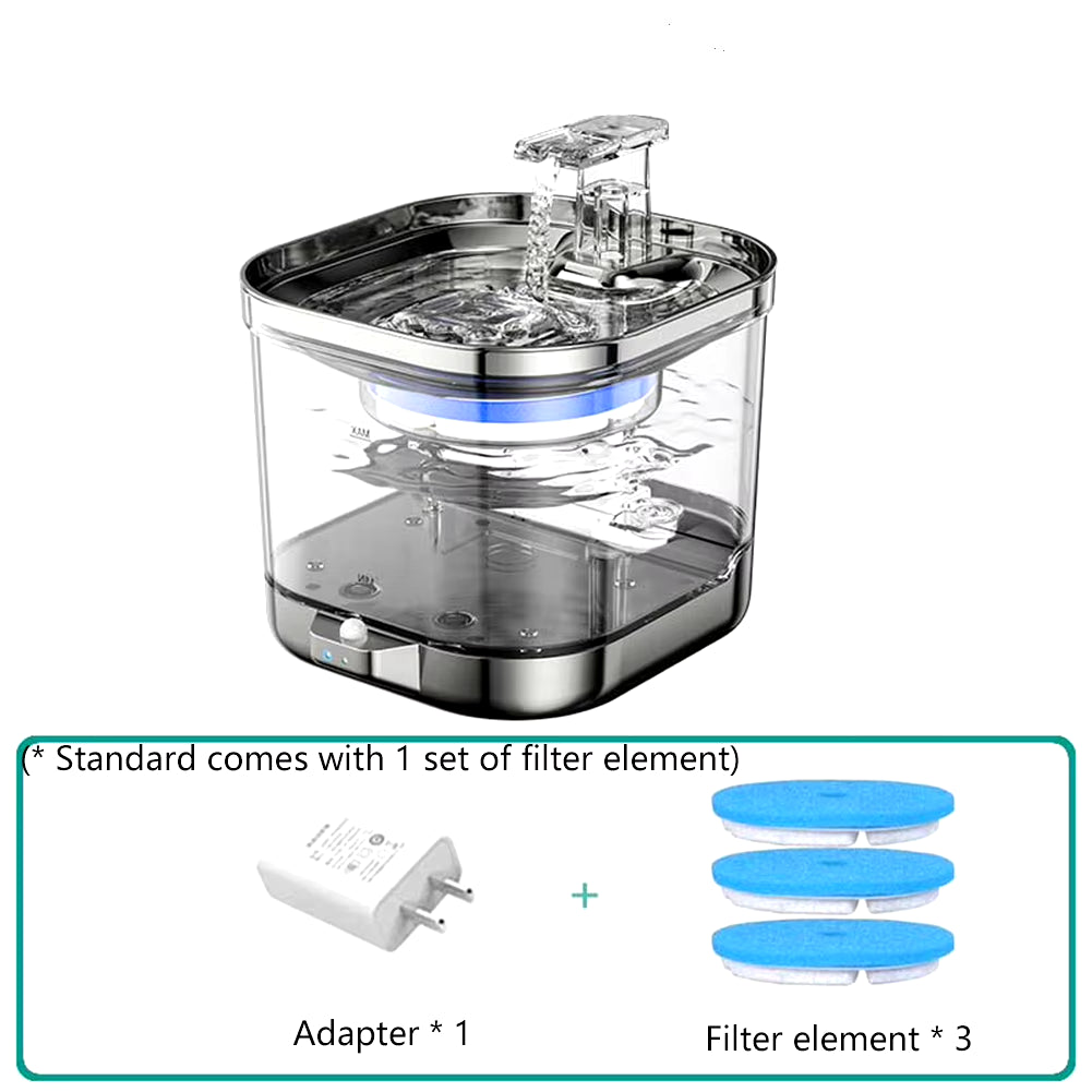 Smart-Cat Water Fountain - Wireless, Rechargeable, and Filtration System