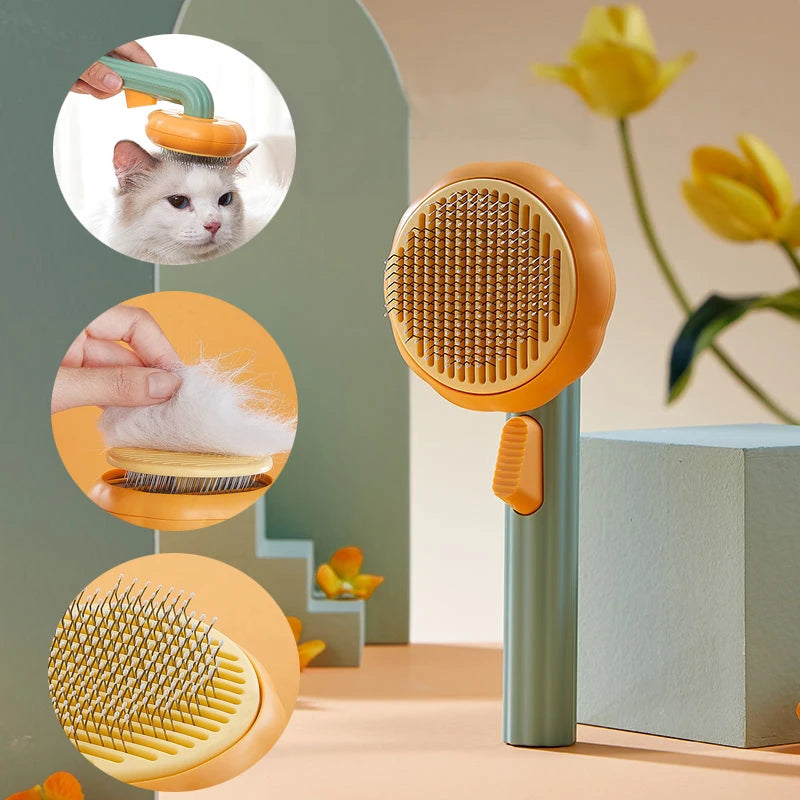 Pumpkin Pet Cat Grooming Comb 