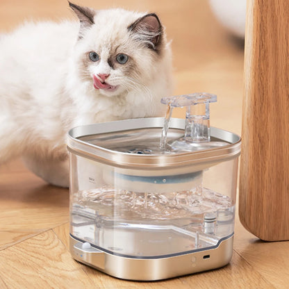 Smart-Cat Water Fountain - Wireless, Rechargeable, and Filtration System