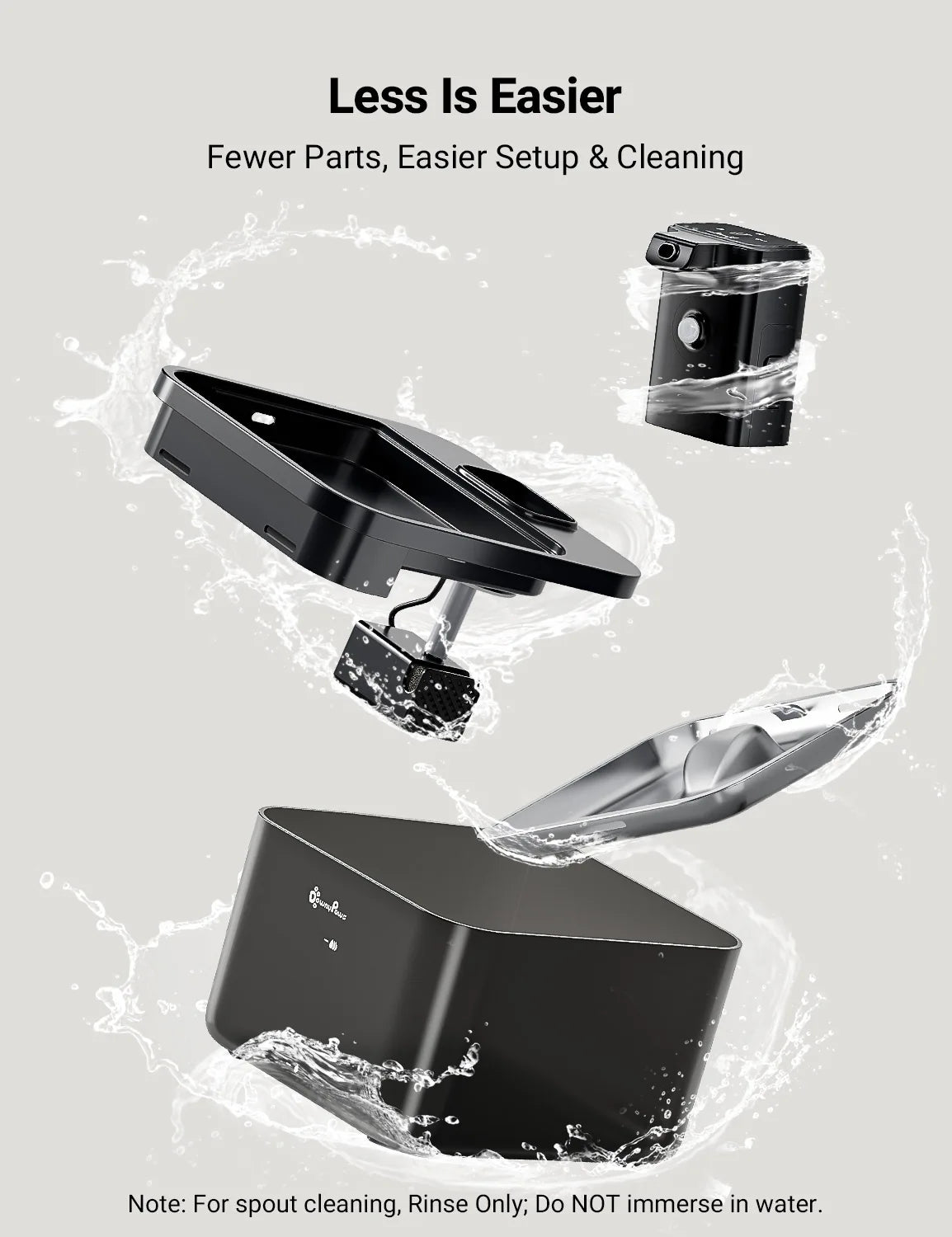 Automatic Wireless Pet Water Fountain: Durable Stainless Steel Design with Battery & Sensor